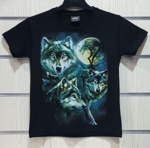 Детска тениска Три вълка, Серия вълци