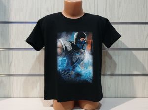 Детска тениска с героя от Mortal Kombat - Sub Zero (Суб Зиро), MK