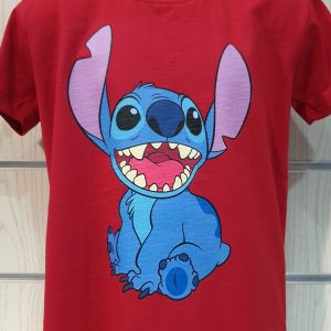 Детска тениска Стич (Stitch) в червен цвят