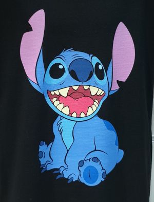 Детска тениска Стич (Stitch) в черен цвят
