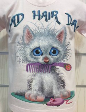 Детска тениска Котенце - Bad Hair Day