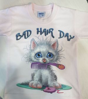 Детска тениска Котенце - Bad Hair Day