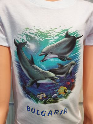 Детска тениска Делфини - Морско Дъно