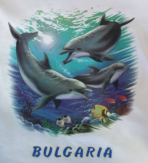 Детска тениска Делфини - Морско Дъно