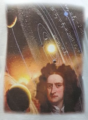 Мъжка тениска с Исак Нютон