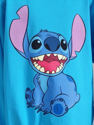 Детска блуза с дълъг ръкав Стич (Stitch) в Син цвят