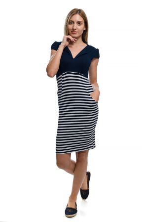 Дамска елегантна моряшка рокля