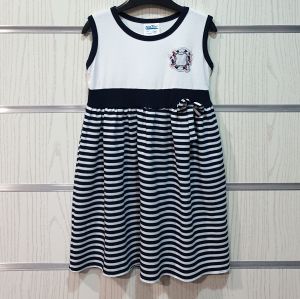 Детска Моряшка Рокля с Висока Талия