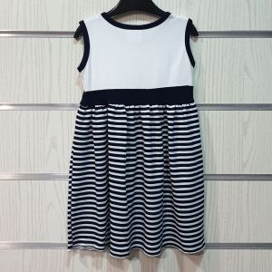 Детска Моряшка Рокля с Висока Талия