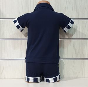 Детски Моряшки Комплект тип LACOSTE в тъмносин цвят