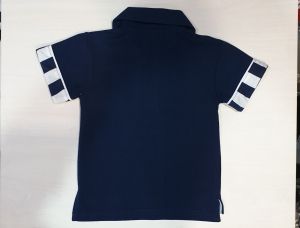 Детска моряшка блузка тип LACOSTE в тъмносин цвят