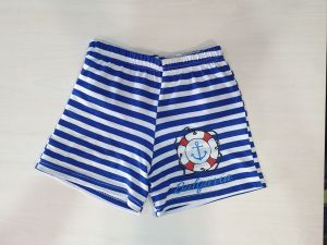 Детски къси панталони на райе