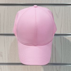 Изчистена шапка с козирка в розов цвят, Микрофибър, Унисекс