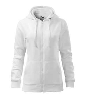 Дамски суитшърт с ЦИП и качулка